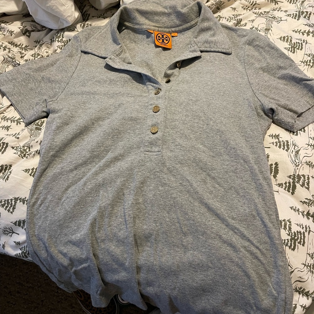 Tory Burch Gray Women's Polo Shirt